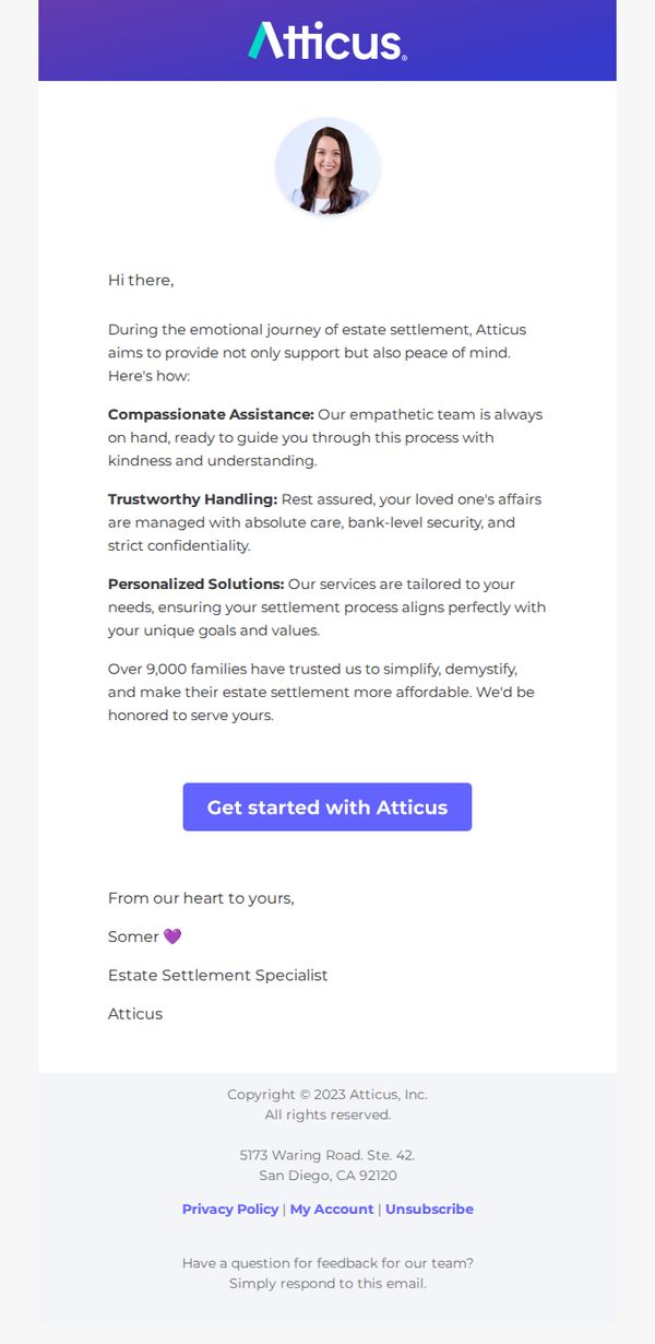 8. ⭐ Achieve Peace of Mind with Atticus - Your Trustworthy Estate Settlement Partner