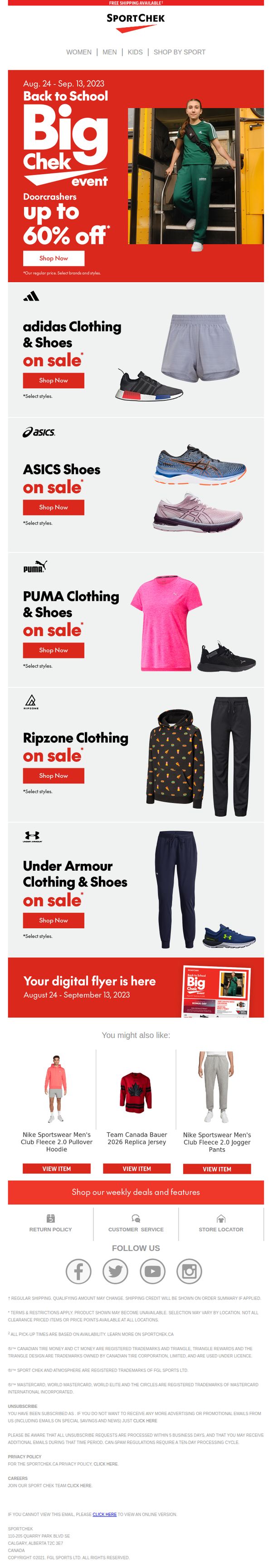 8. Big Chek Deals On adidas, ASICS & More