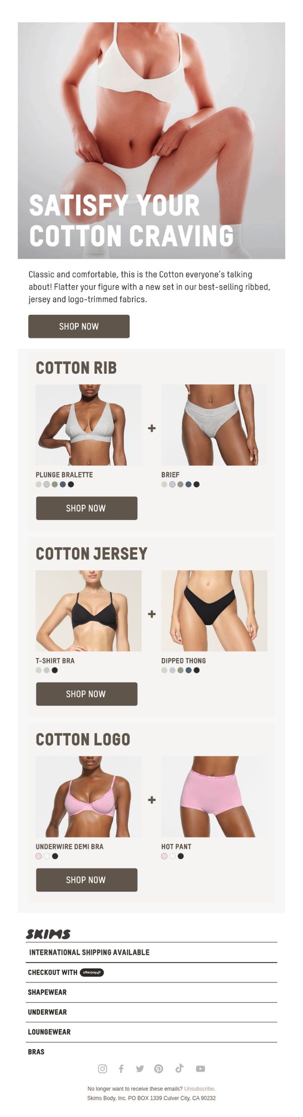 7. Covered In Cotton