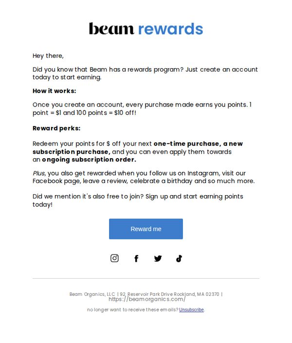 7. beam: Don't miss out!