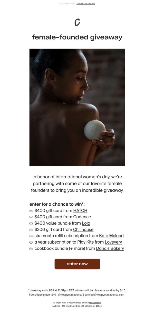 8. female-founded giveaway