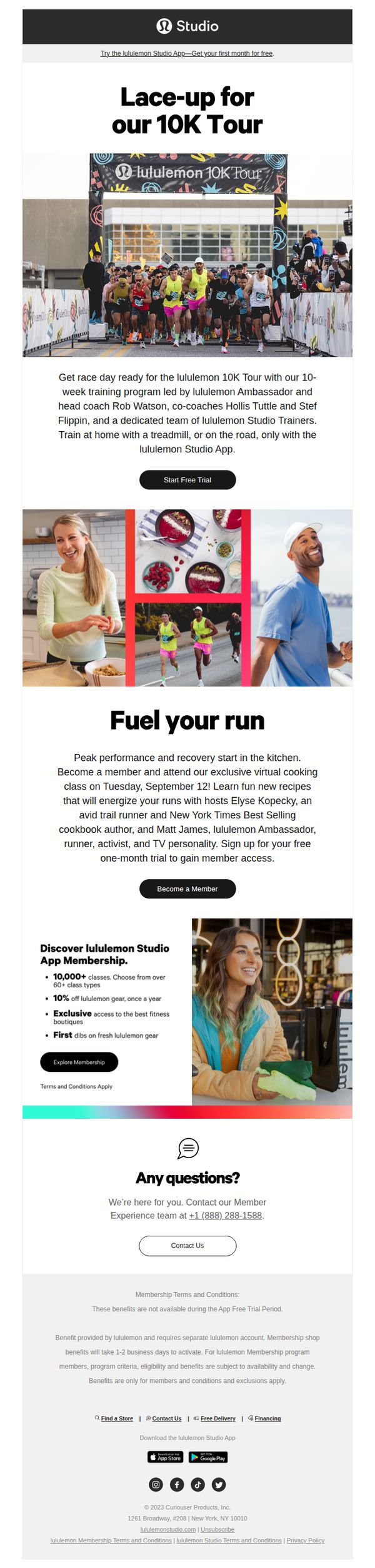 9. Don’t Miss Our 10K Training and Cooking Class! 