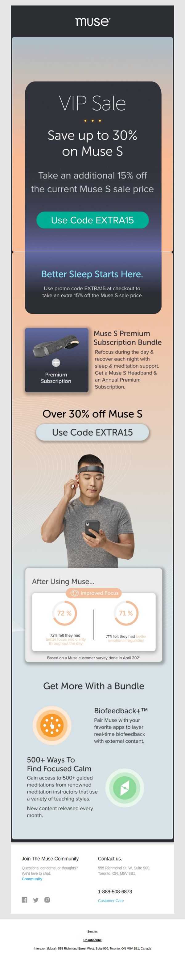 8. Muse: Don’t wait until Black Friday.