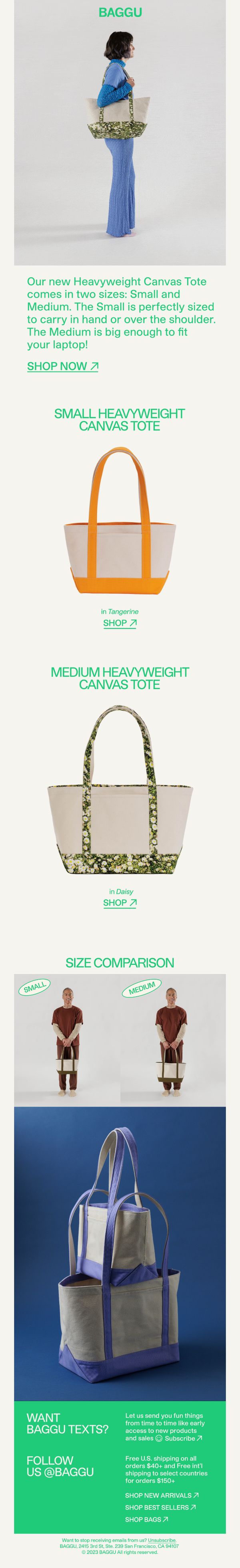 7. New: Heavyweight Canvas Totes