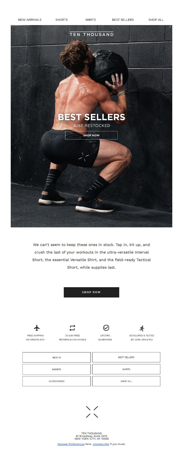 9. Ten Thousand: Best Sellers Are Back!