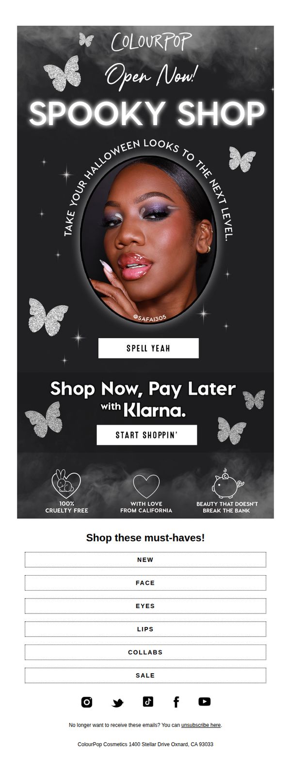9. ColourPop: Enter the Spooky Shop 🎃