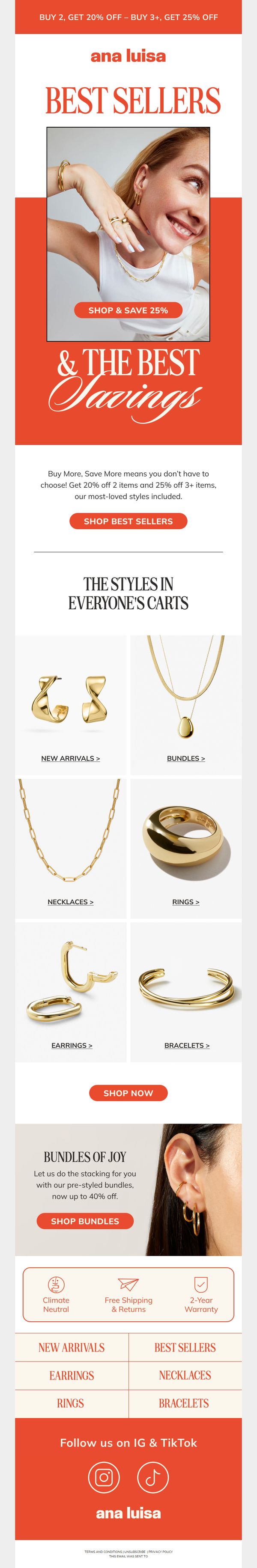 9. Save 25% on best sellers? Yes please!