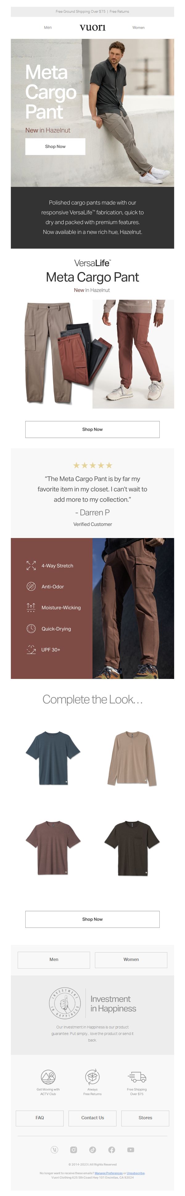 8. Our polished cargo pants in a new color