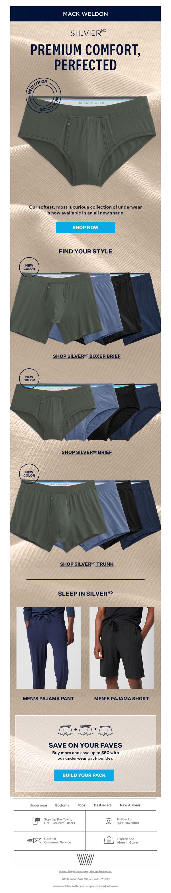 6. New Silver HD Underwear color.