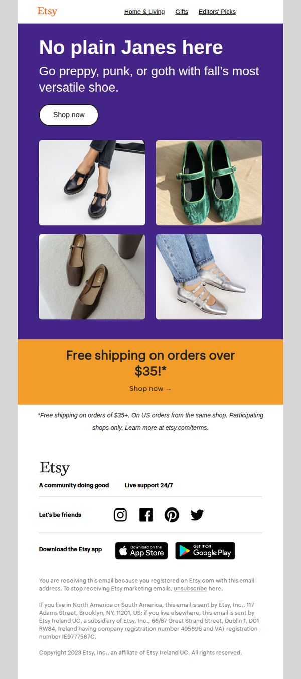 7. Etsy: Seeking a sole-mate?