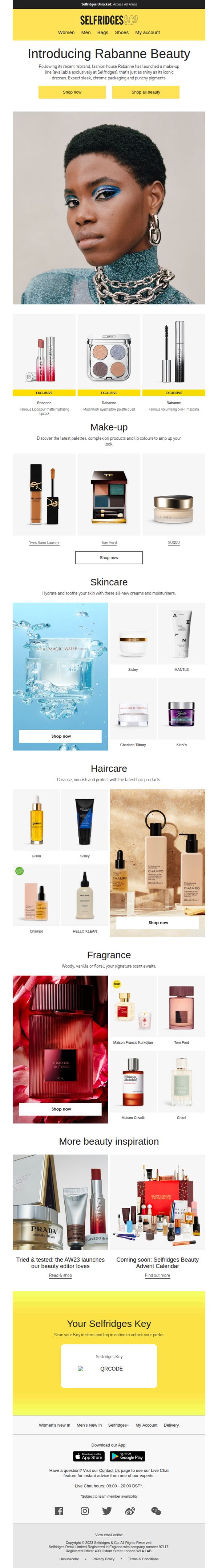 10. Selfridges - US: Rabanne Beauty makes its debut