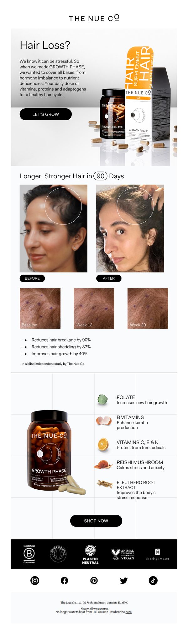 10. Improve hair growth by 40%