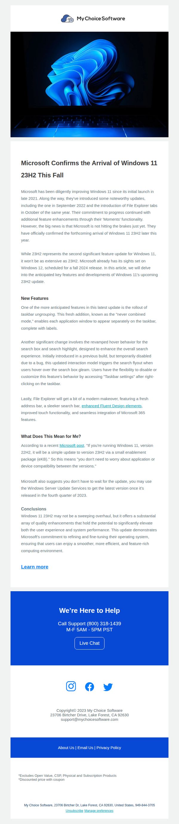 7. My Choice Software: 👀A New Windows Update Is Just Around The Corner!