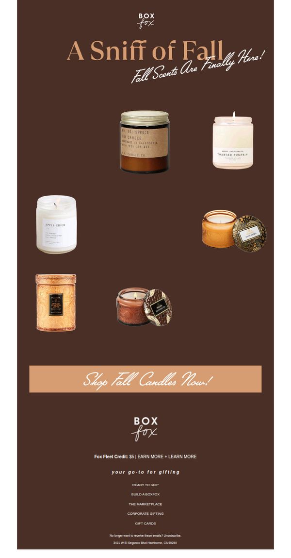 8. Fall scents are finally here 🍁🕯️