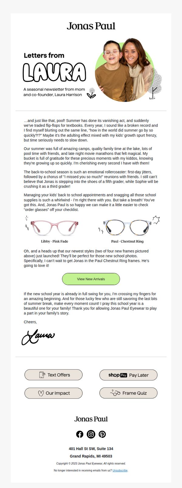6. Jonas Paul Eyewear: From our co-founder ❤️