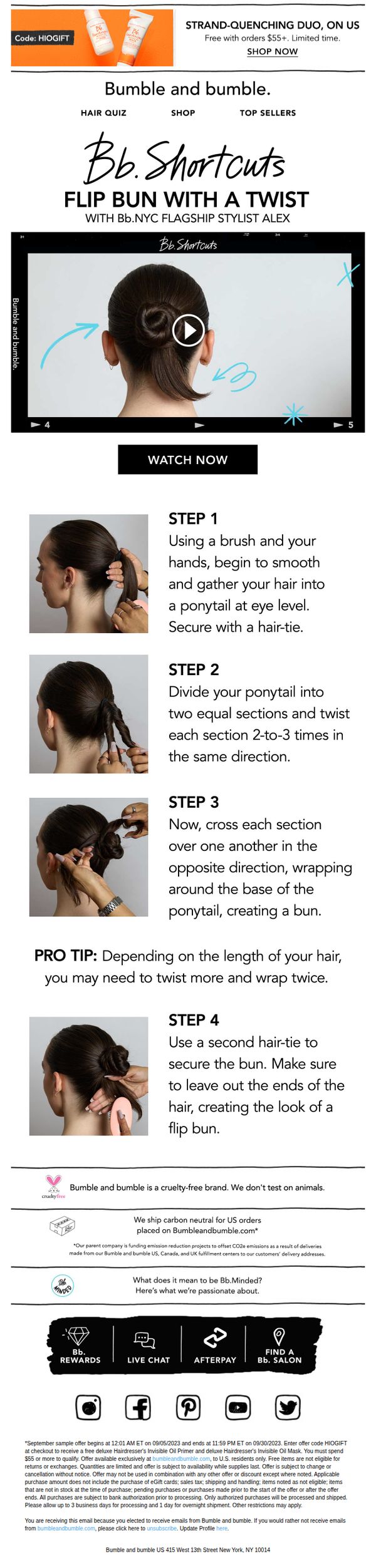 9. NEW on Bb.Shortcuts 🎞 A fun flip bun.