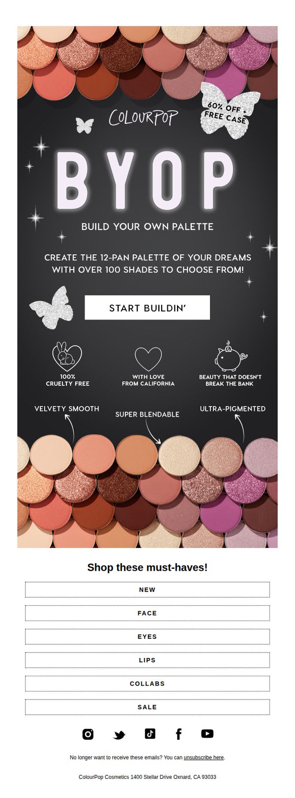 6. ColourPop: Build Your Own Palette! 🔮