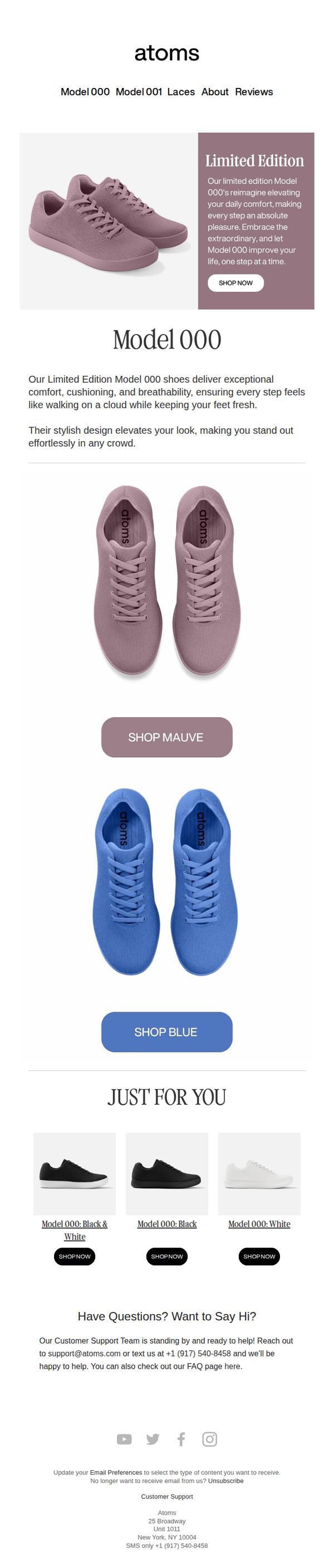 8. Atoms: Get Moving in Atoms Limited Edition Shoes!