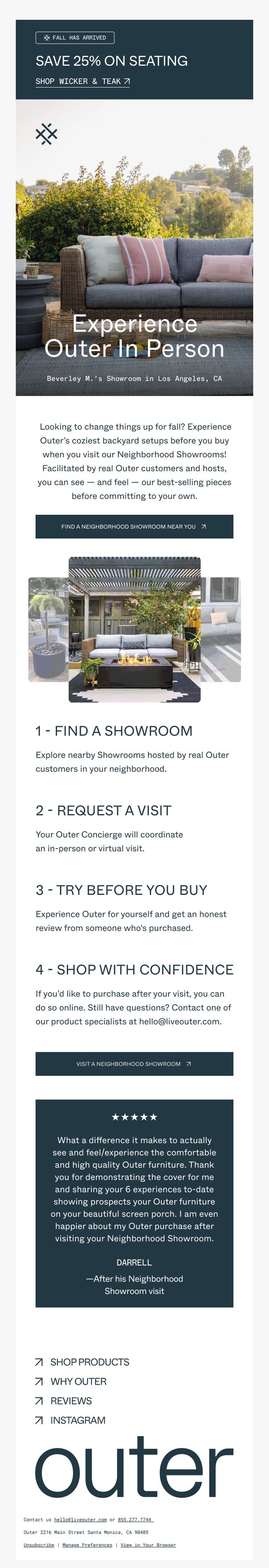 8. Outer: New Showrooms Added Weekly!