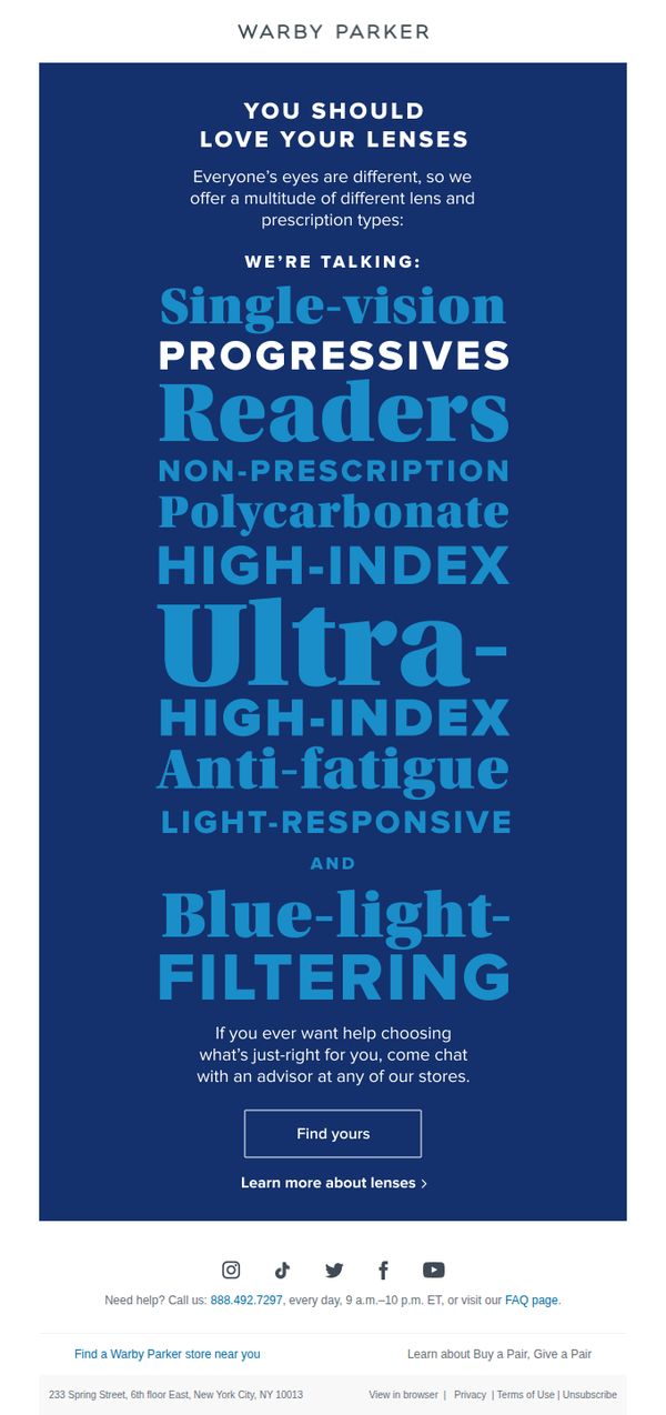 9. Warby Parker: Get the lenses you’re looking for