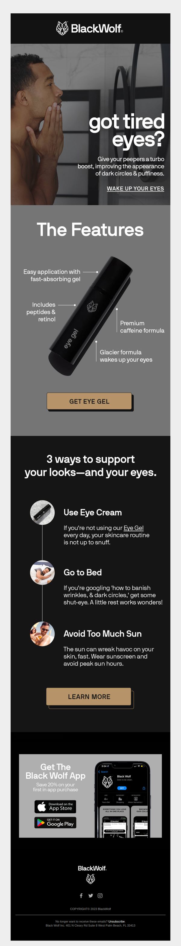 9. Want to banish your dark circles?