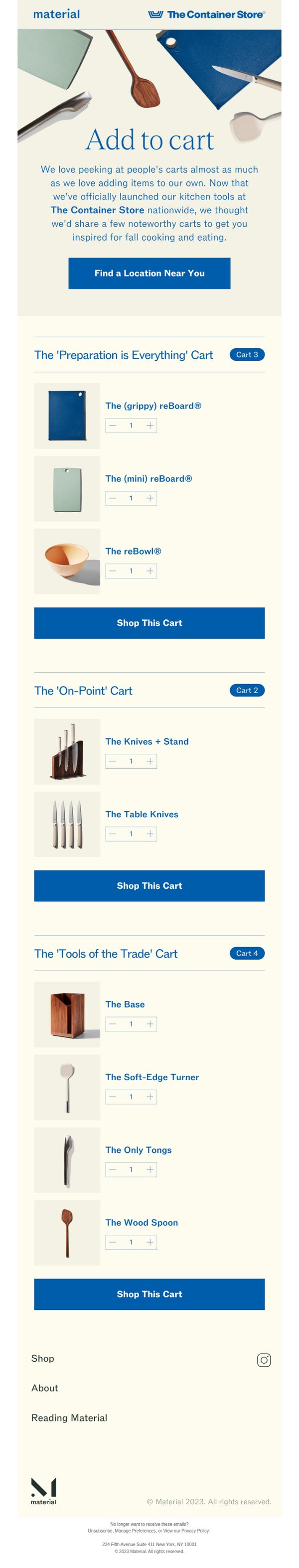 6. Cart combos at The Container Store