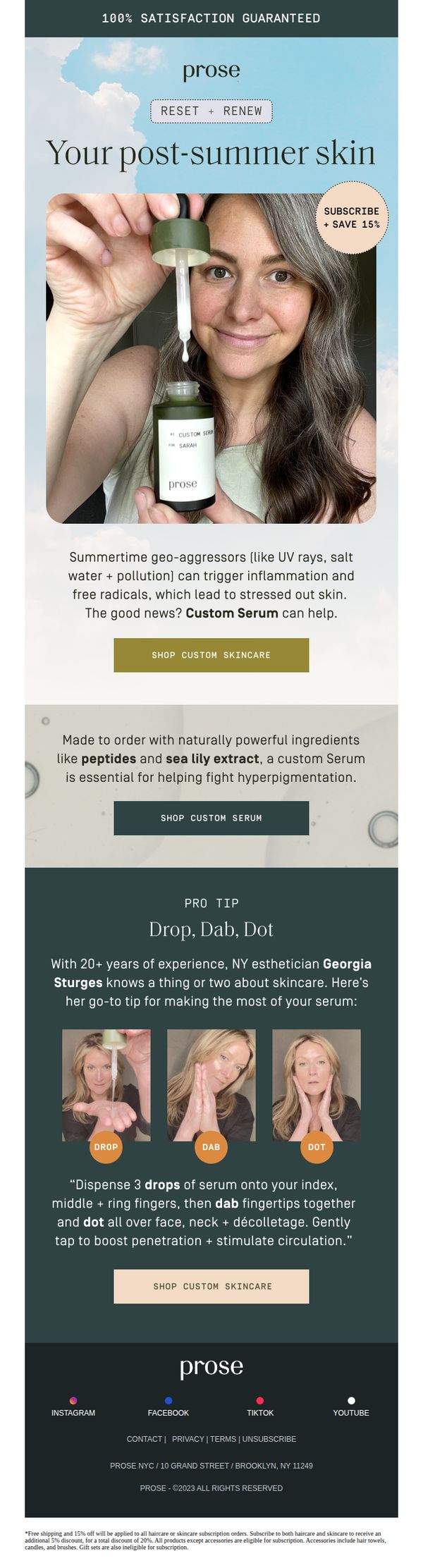 10. Prose: Expert tips for post-summer skin