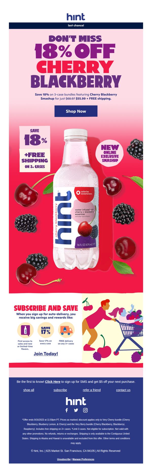 9. Hint: Don’t miss out on Cherry Blackberry savings!
