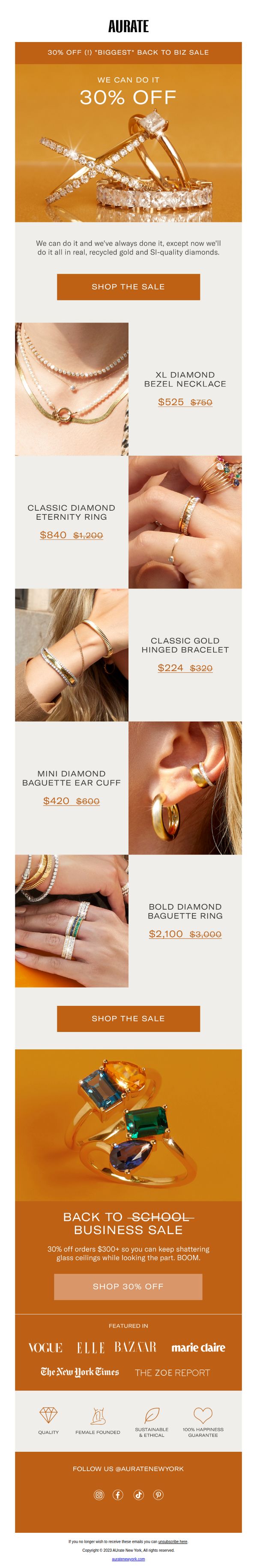 6. 30% OFF TO ROLL UP YOUR SLEEVES