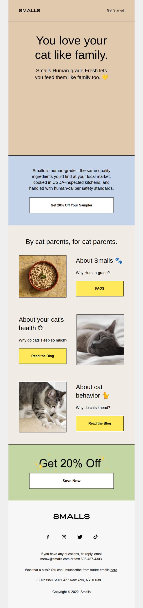 7. Smalls: Welcome to Smalls 😸