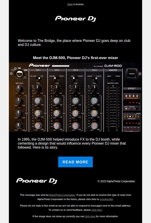 7. Meet the DJM-500, Pioneer DJ’s first-ever mixer
