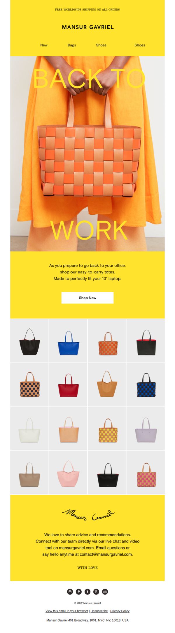 7. Hand-crafted totes