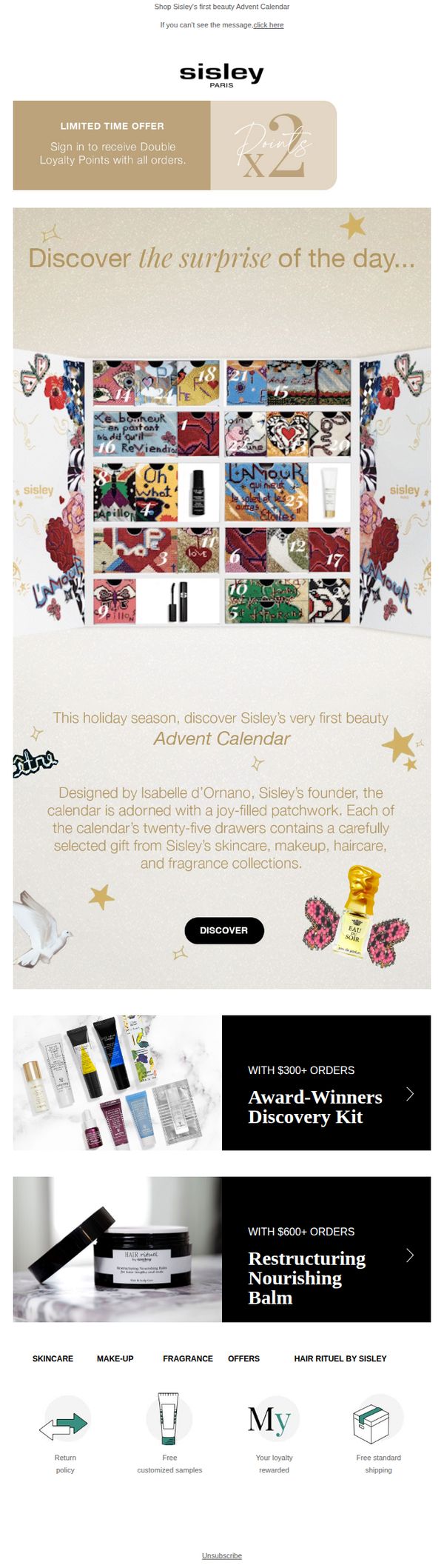 7. Sisley Paris - US: Unbox 25 days of Sisley surprises 🎁