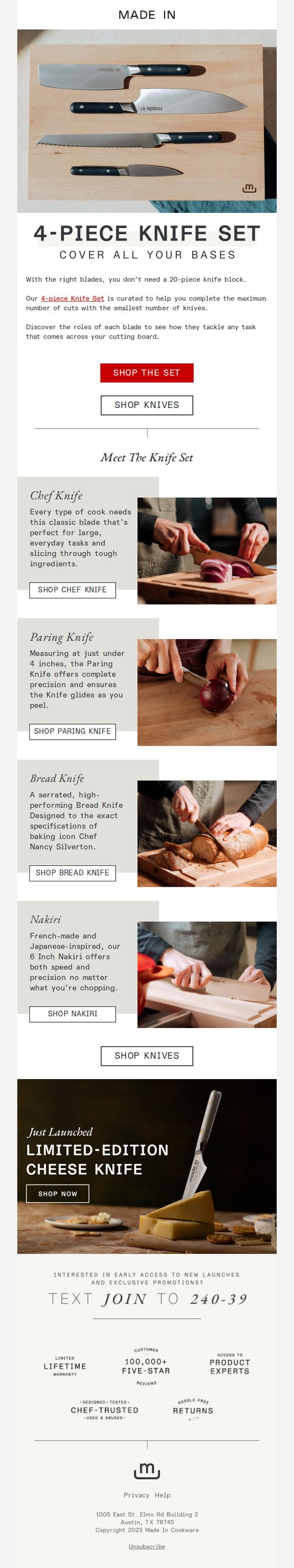 6. Made In: You Only Need These 4 Knives