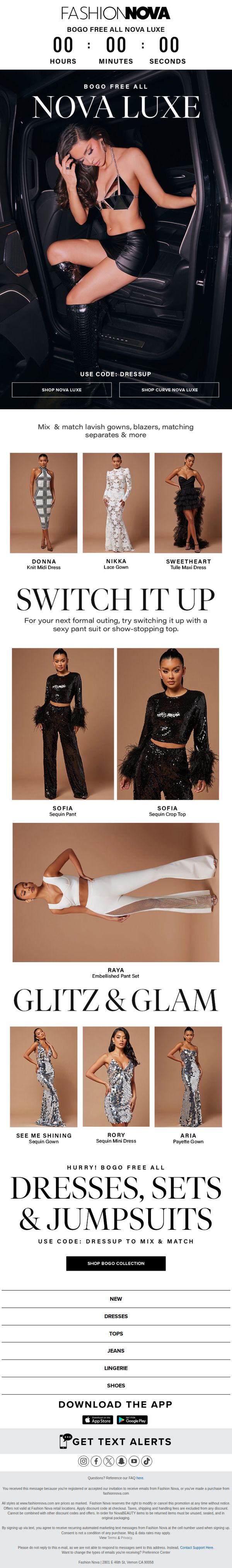 9. Fashion Nova - EU: Look LUXE At Ur Next Event💎