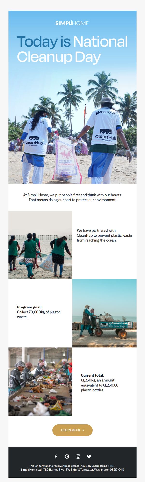 10. Simpli Home Furniture: How we help to keep oceans clean.