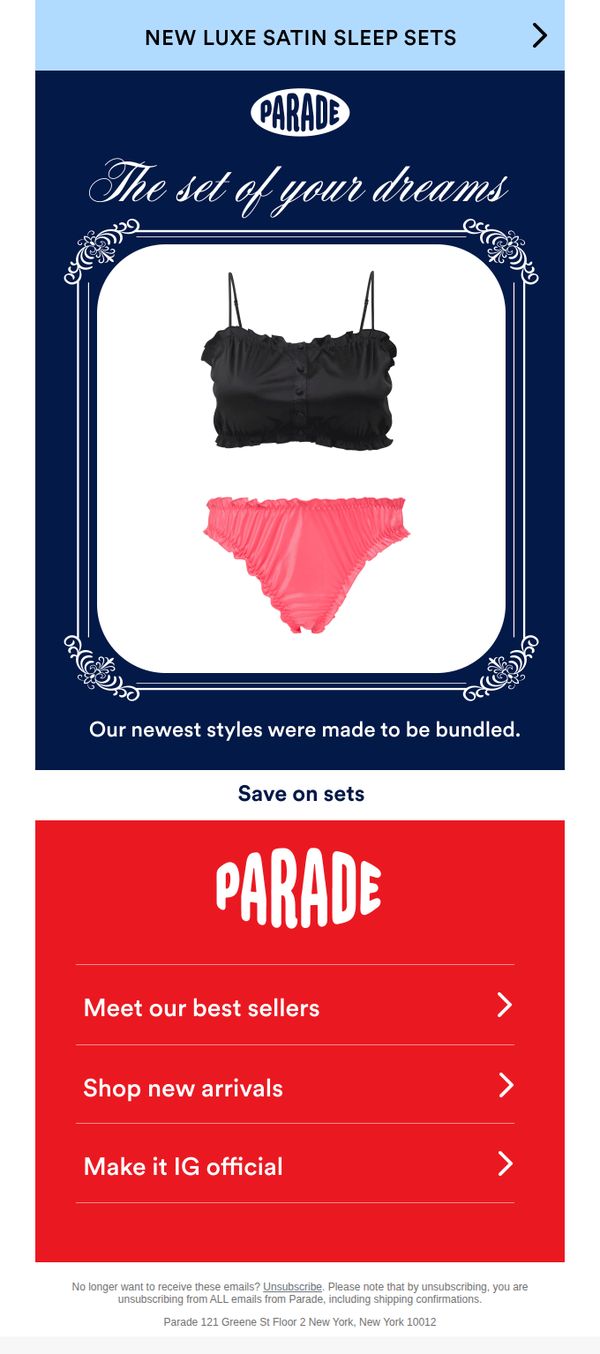 9. Parade: Bet you can't pick just one