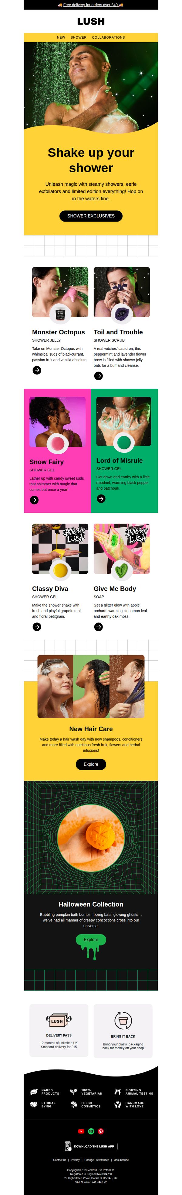 9. Lush - EN: Shake up your shower 🚿