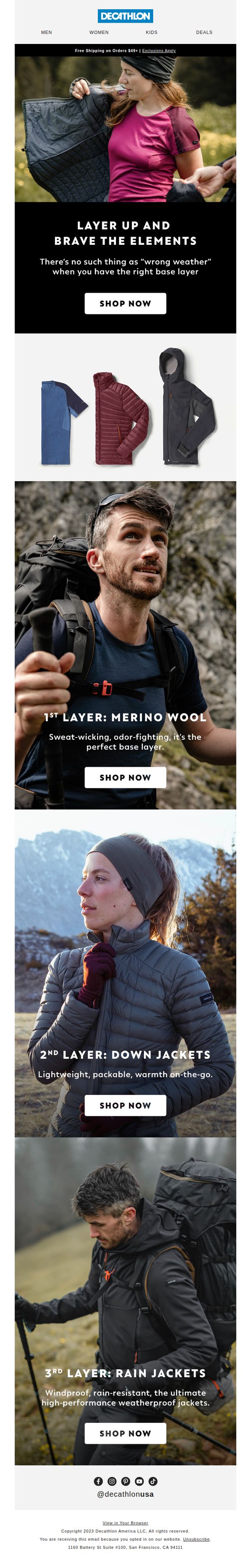 8. Layer Up And Brave The Elements