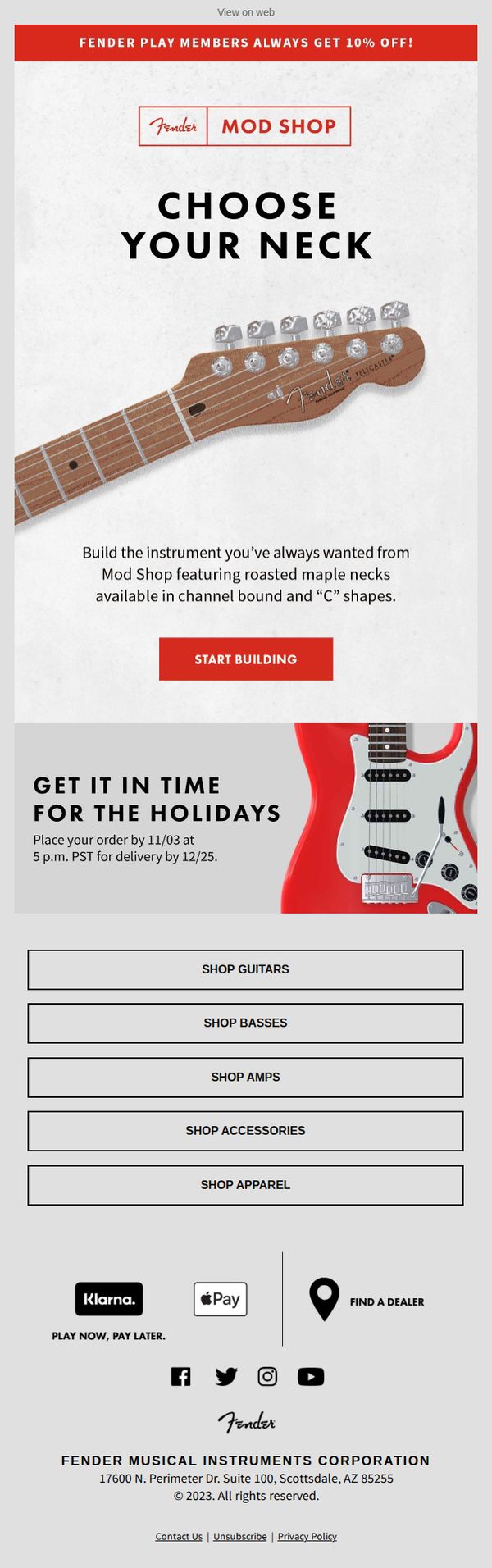 10. Wide Range of Necks | Mod Shop