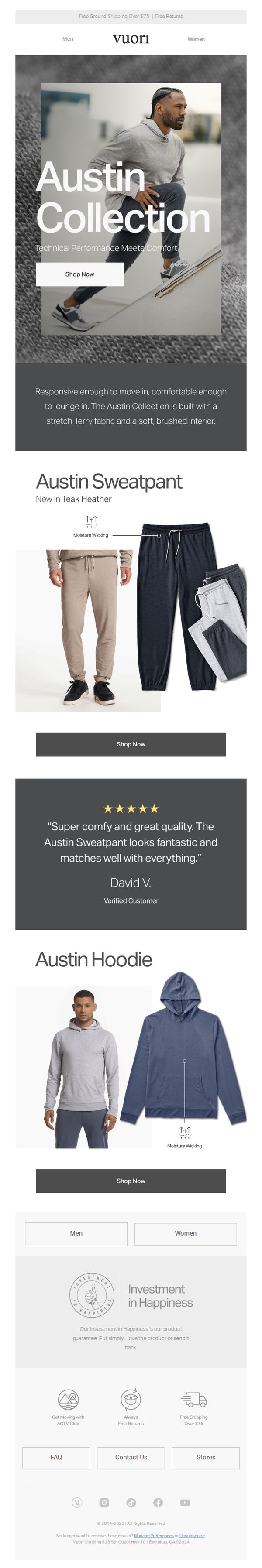 7. Refresh your lounge look with the Austin Collection