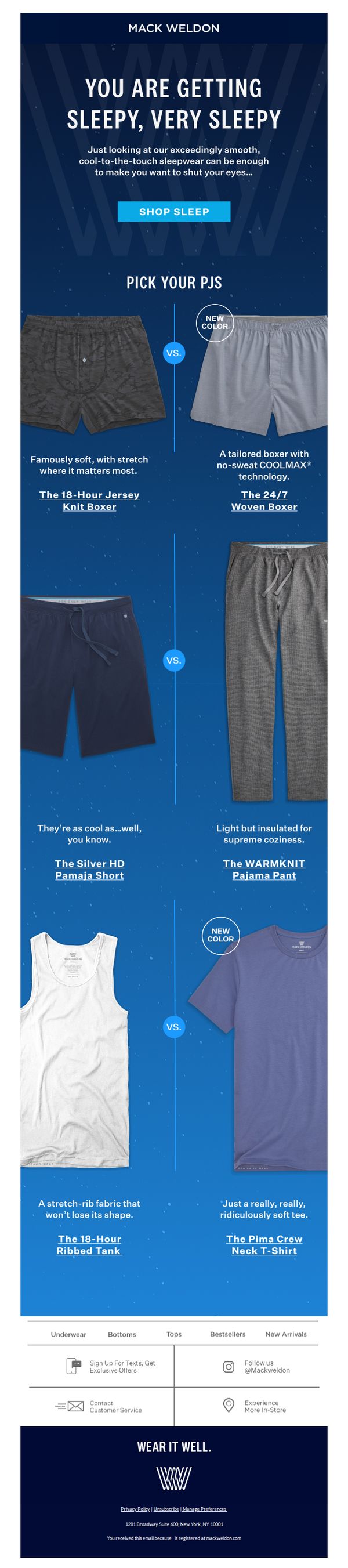 8. Comfy clothes for catching Zs.