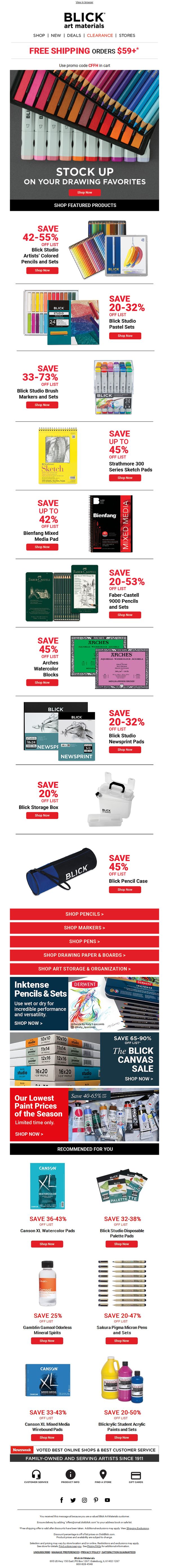 9. Stock up & save on drawing favorites!