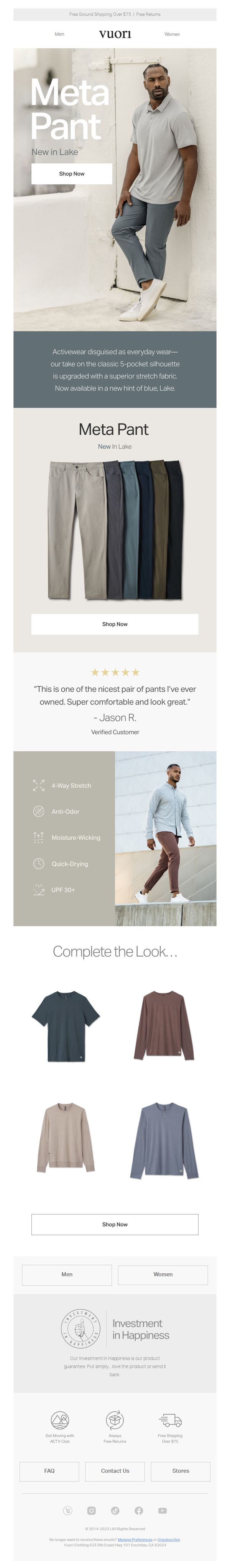 9. New in Lake: Meta Pant