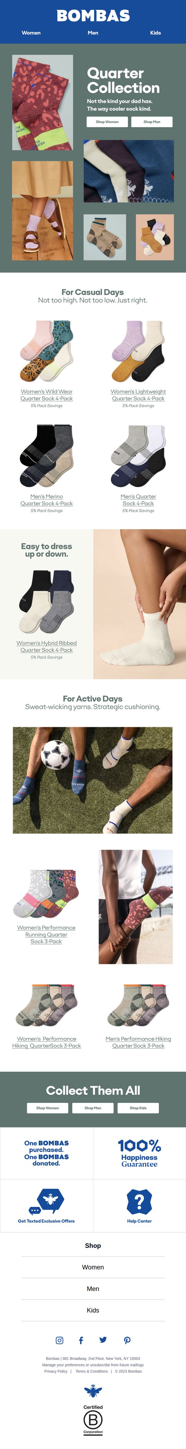 6. Quarter Socks Forever