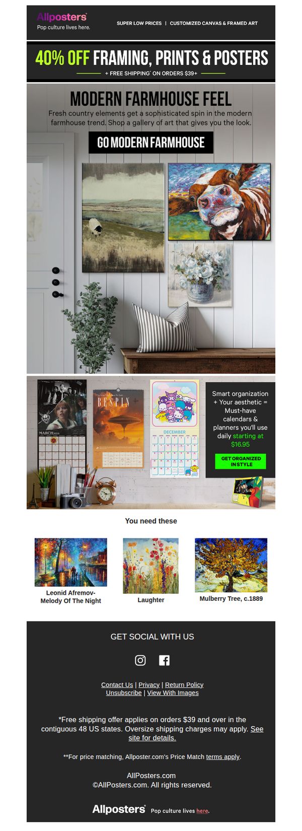 8. AllPosters: Country goes contemporary