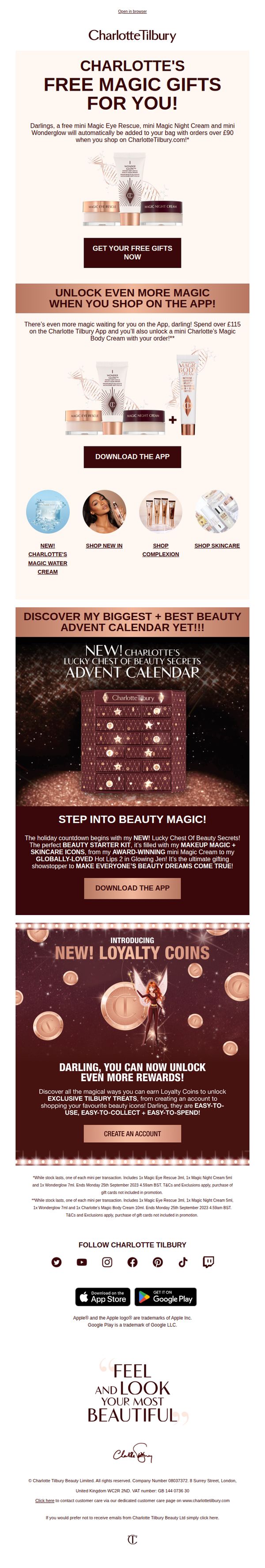 10. ✨ Your Sign To Shop Makeup Magic! ✨ FREE Gifts From Charlotte Await...