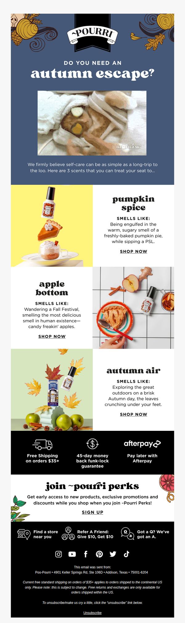6. Poo-Pourri: Turn your funky fall into aromatic autumn 🍂