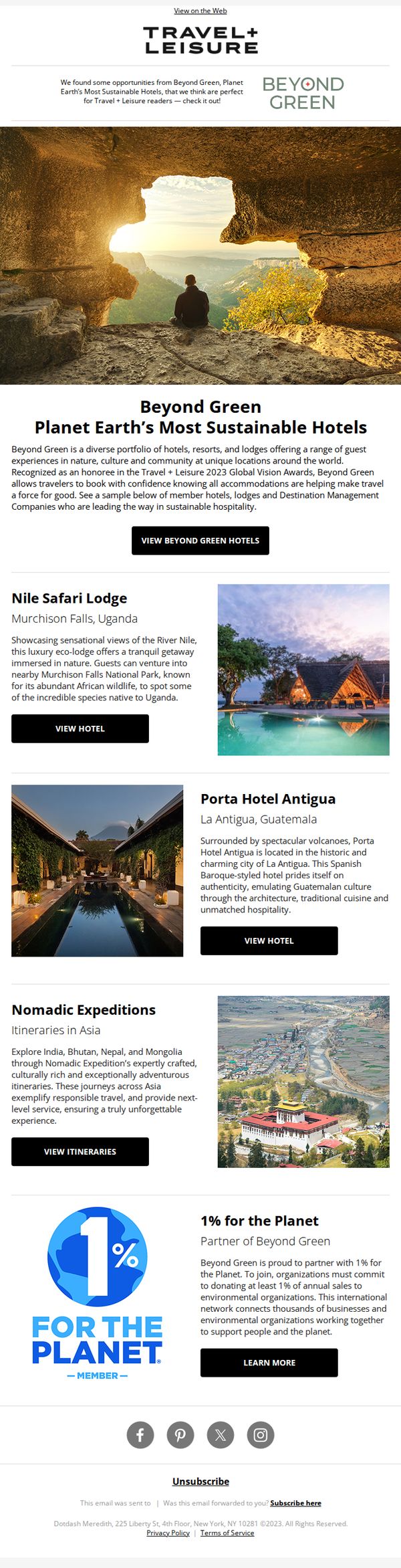 6. Beyond Green: Sustainable Stays at International Escapes