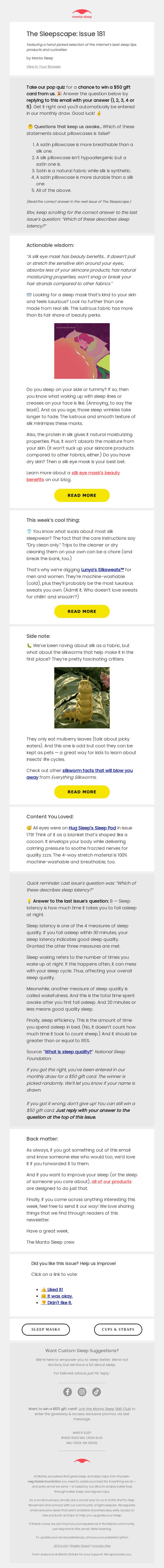 Manta Sleep